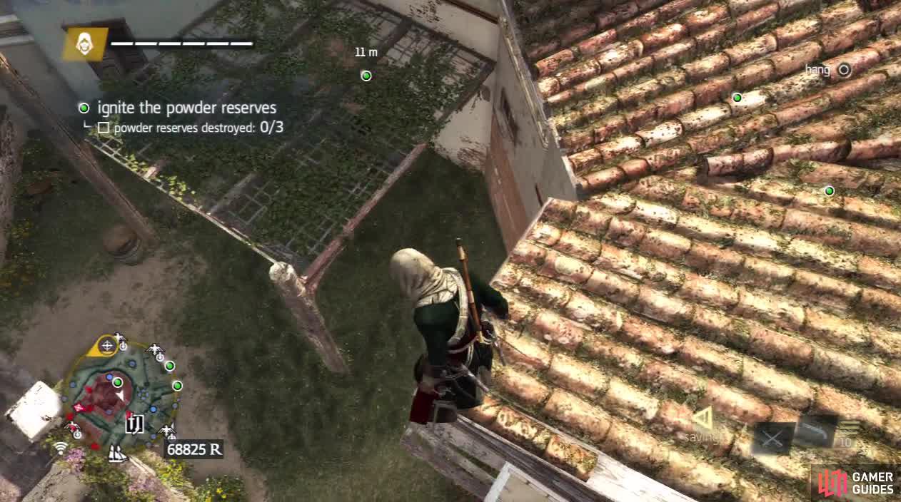Approaching from the rooftops is always a safer way. Check for gunners when youre up there though.