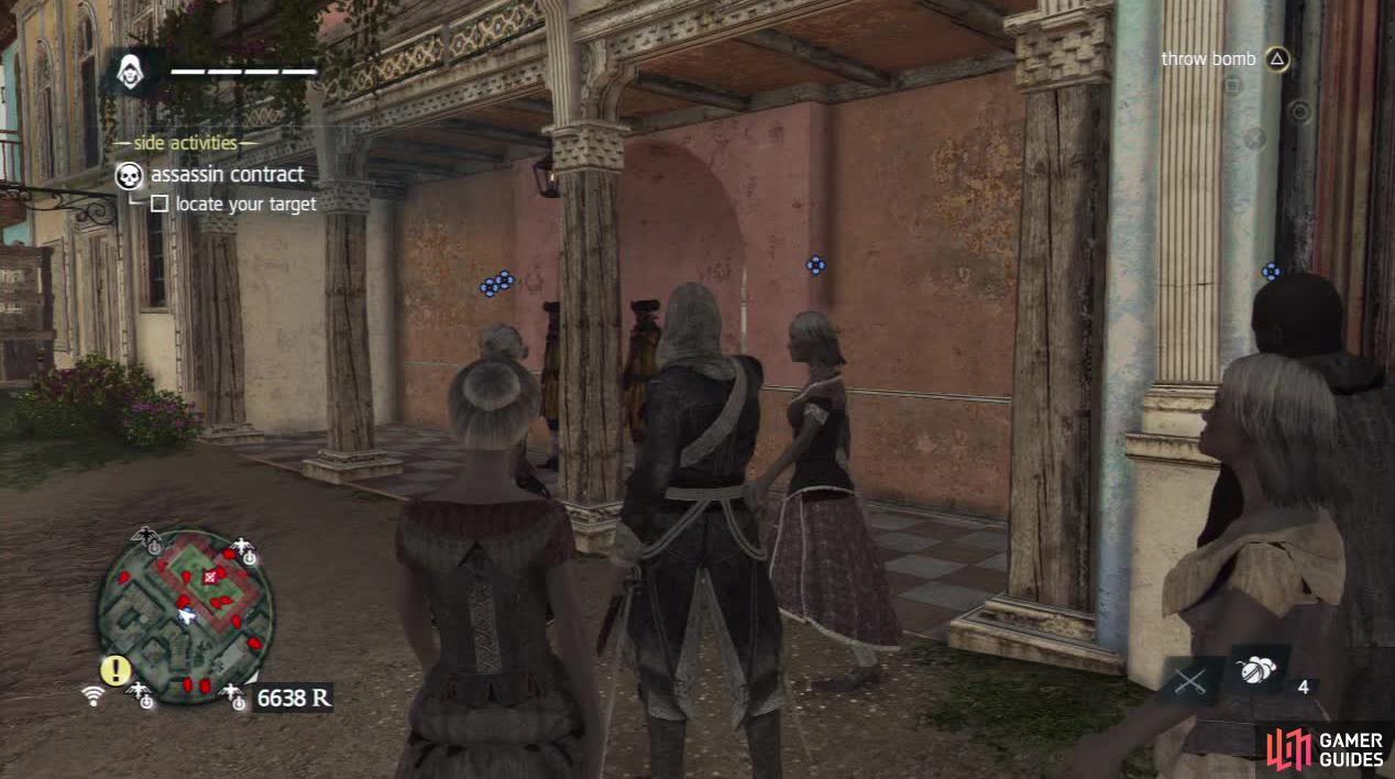 You can also try hiring dancers to distract the guards at the entrance. You must be very careful to spot your target first with this method.