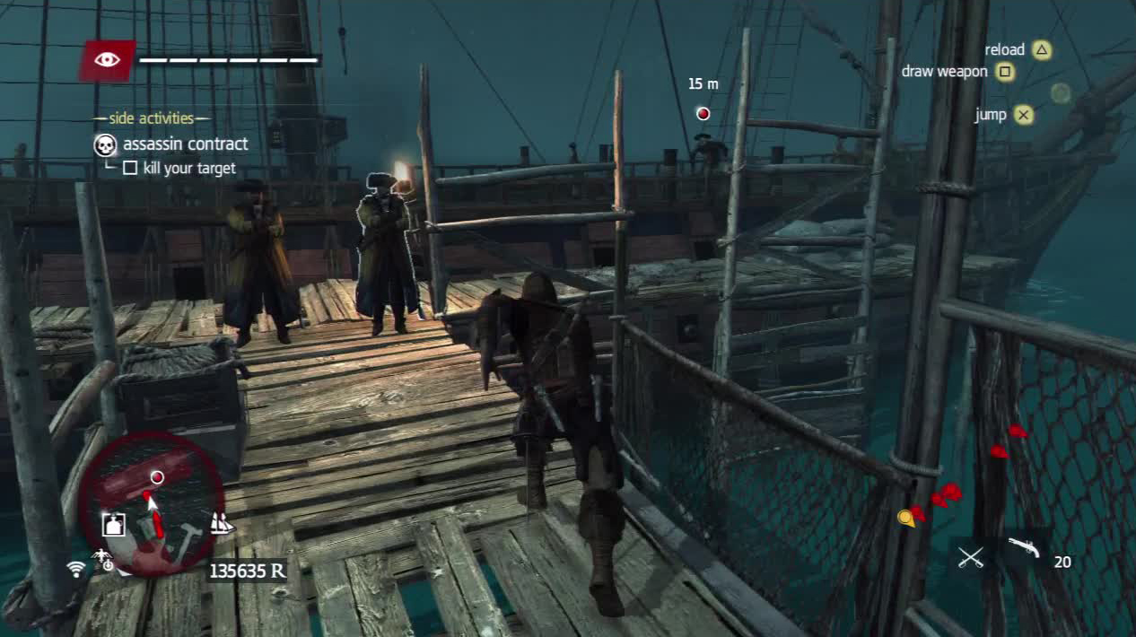 You can actually chase him down without getting the Jackdaw involved but you must be fast getting to the location.