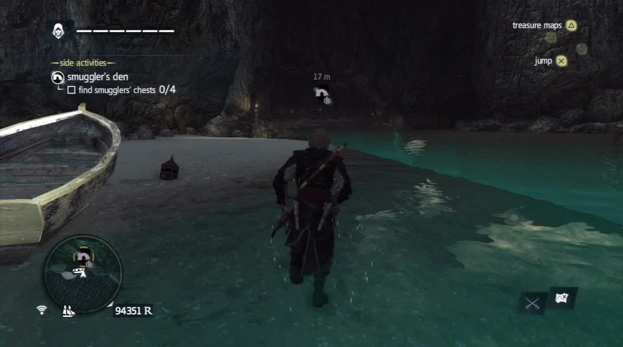 Some dens can be accessed simply through a cave entrance, others you must dive underwater to access them.
