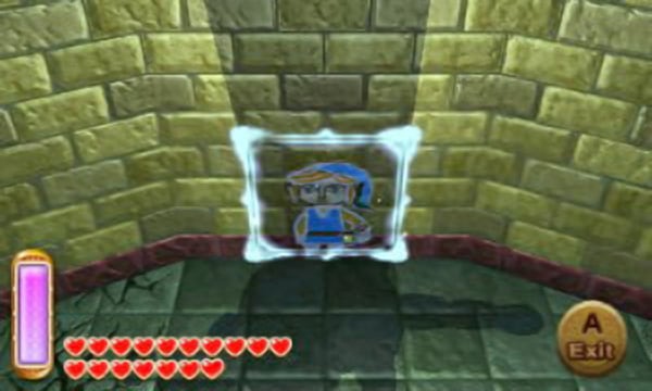 While the boss is dazed, pop out of the wall and give it a good bashing around with your sword (which–if you've been following our guide–should be the fully powered up golden Master Sword). Now, there's a trick to making the rest of this fight super easy. Run back to the north-most wall and every time you see the boss getting ready to slam down, merge into the wall and then immediately emerge after it pounds. Following this procedure will minimise your energy gauge usage.