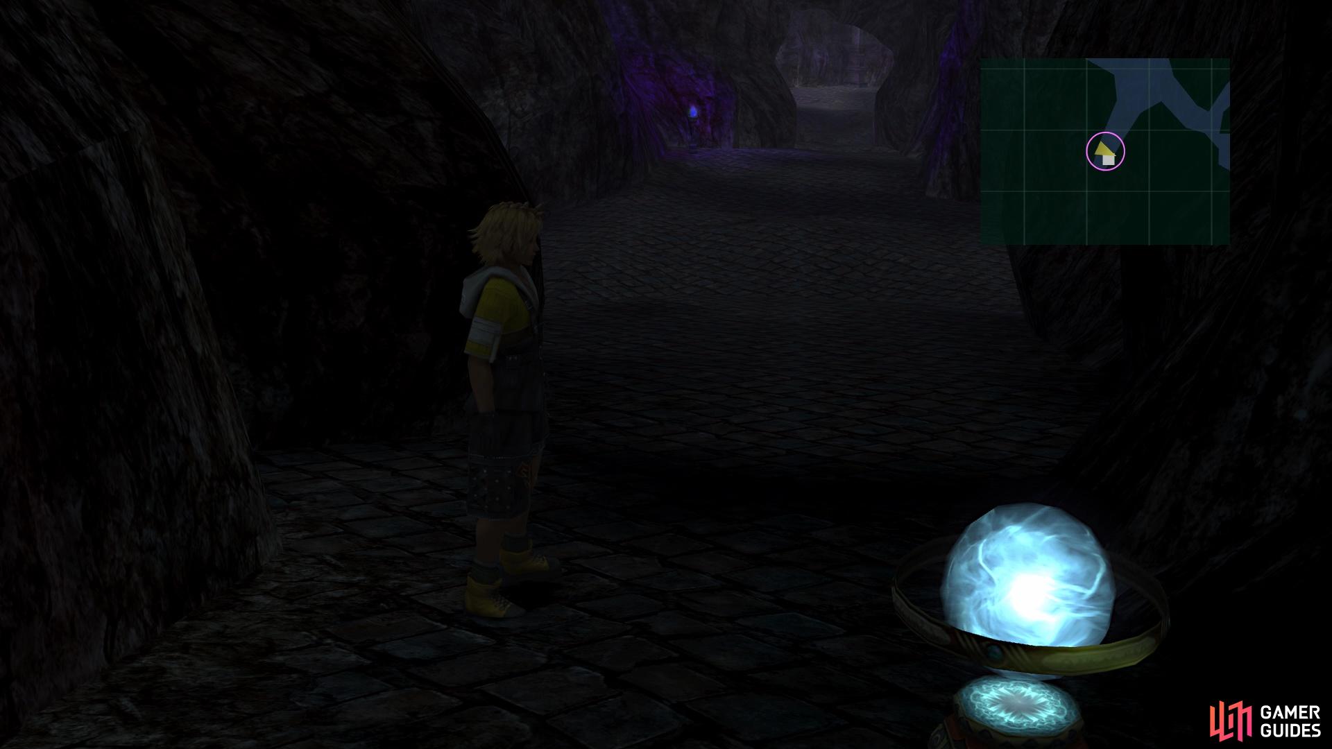 The Save Sphere at the start is the only one in the dungeon