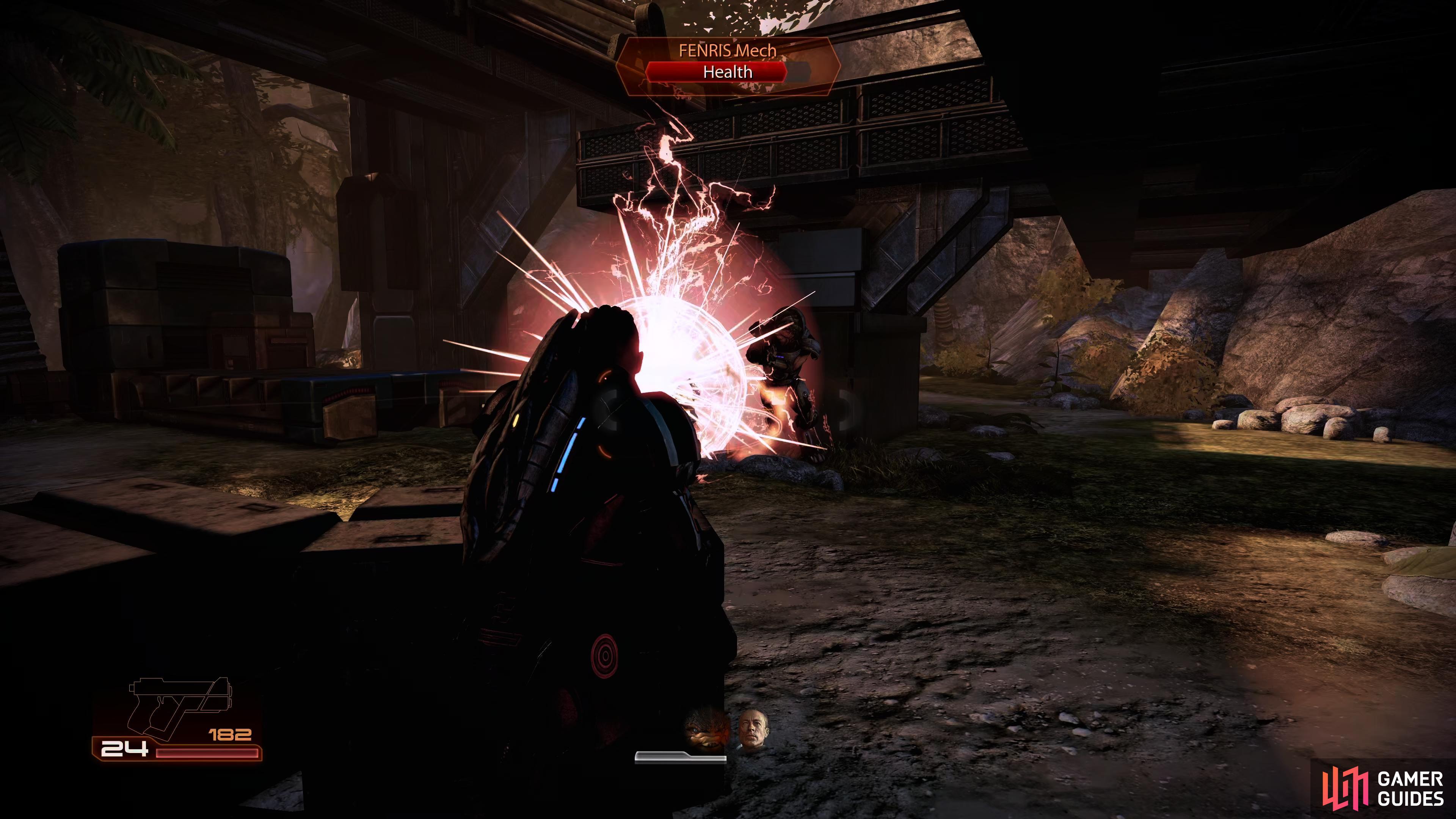 The second group of enemies will have a FENRIS Mech, these have a lot of armor, using Incinerate or Warp will help with that