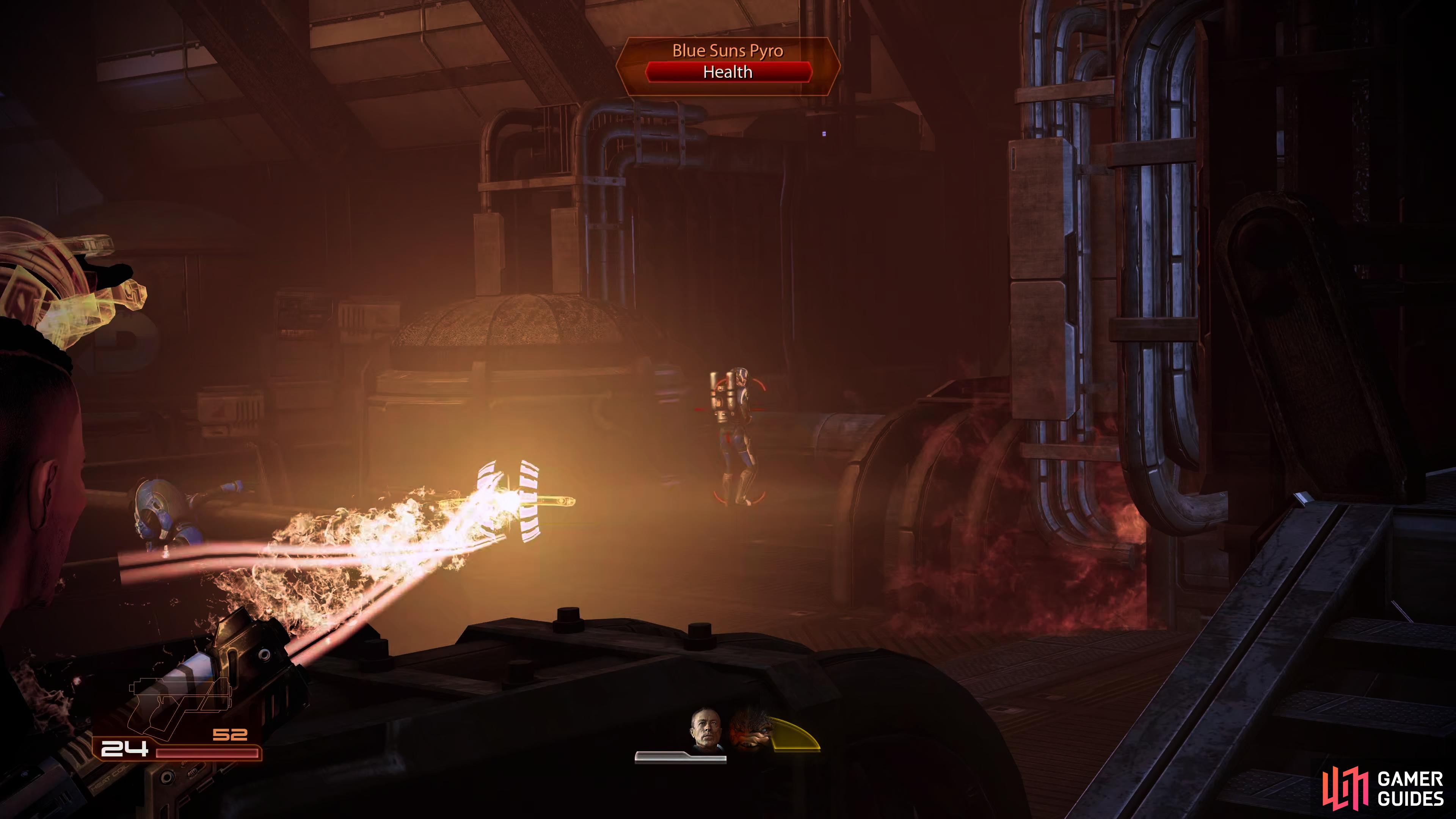 Incinerate is great against unprotected Pyro's, causing them to explode.