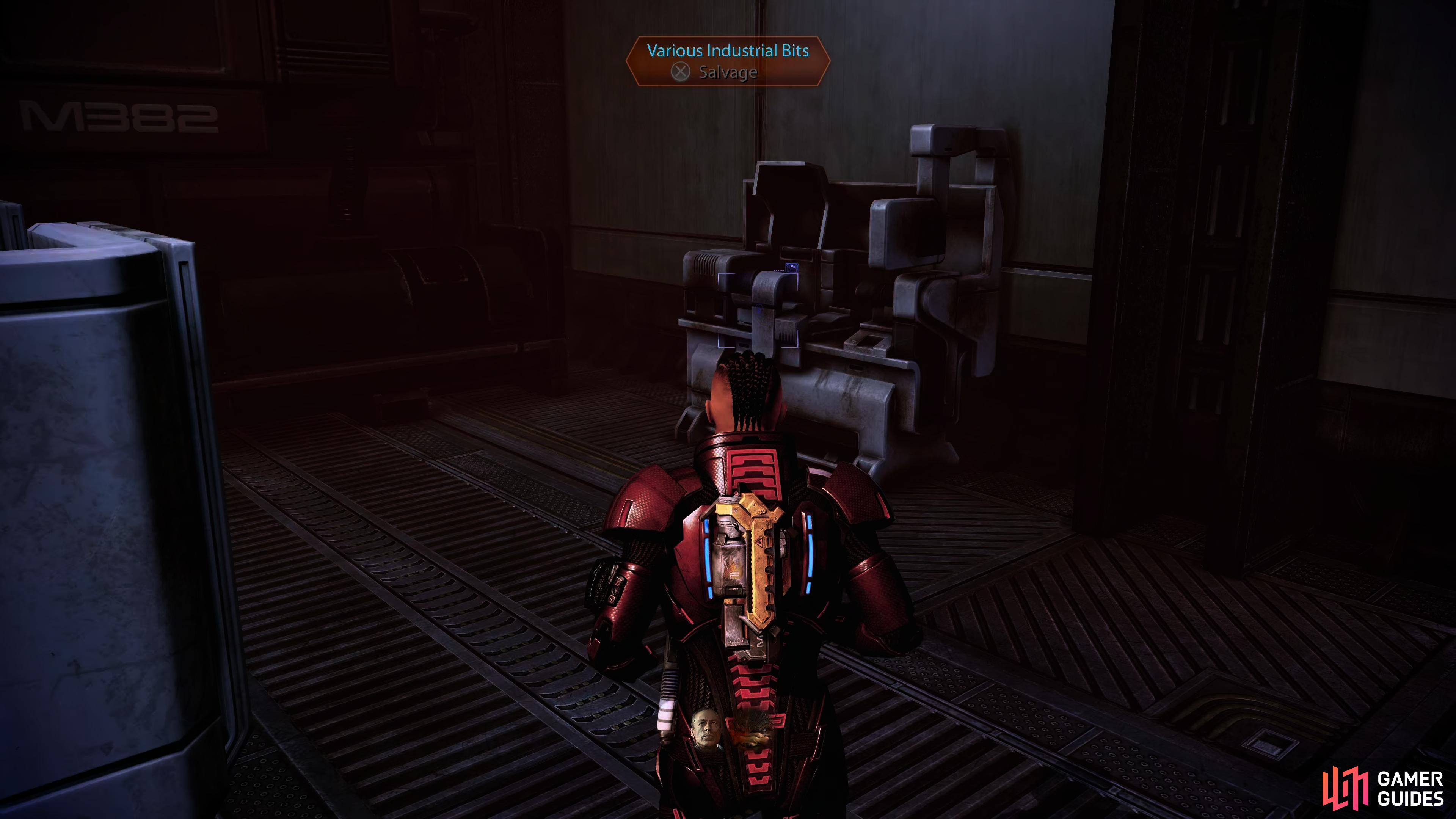 The door to the right has some salvage that'll reward you 6,000 Credits