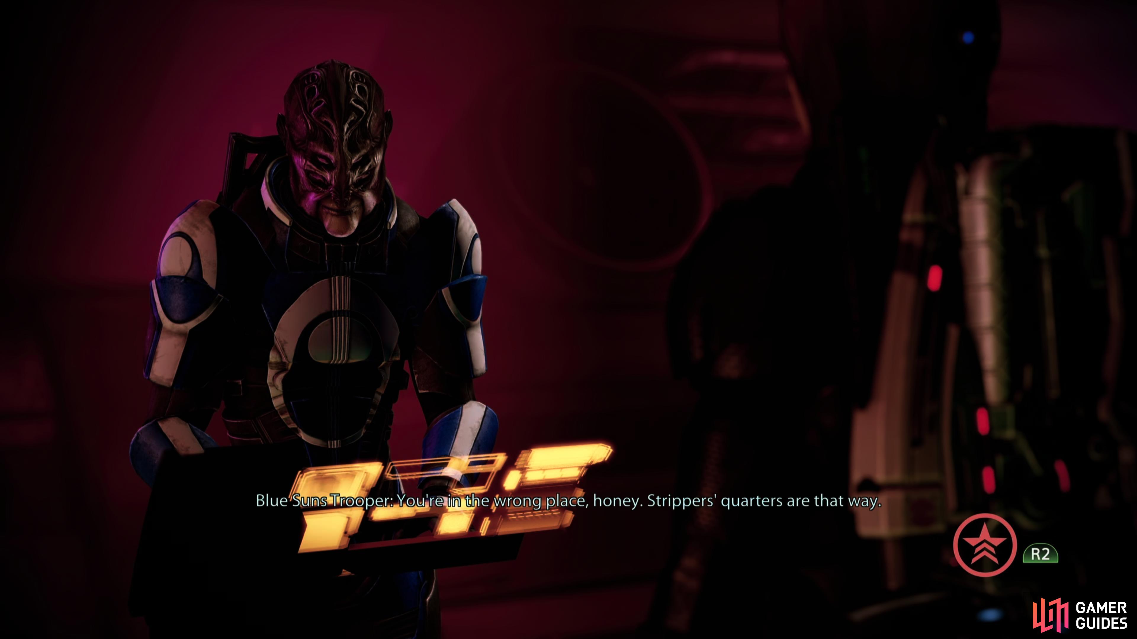 Meet with the merc recruiter, where you may get a chance to perform a Renegade interrupt,