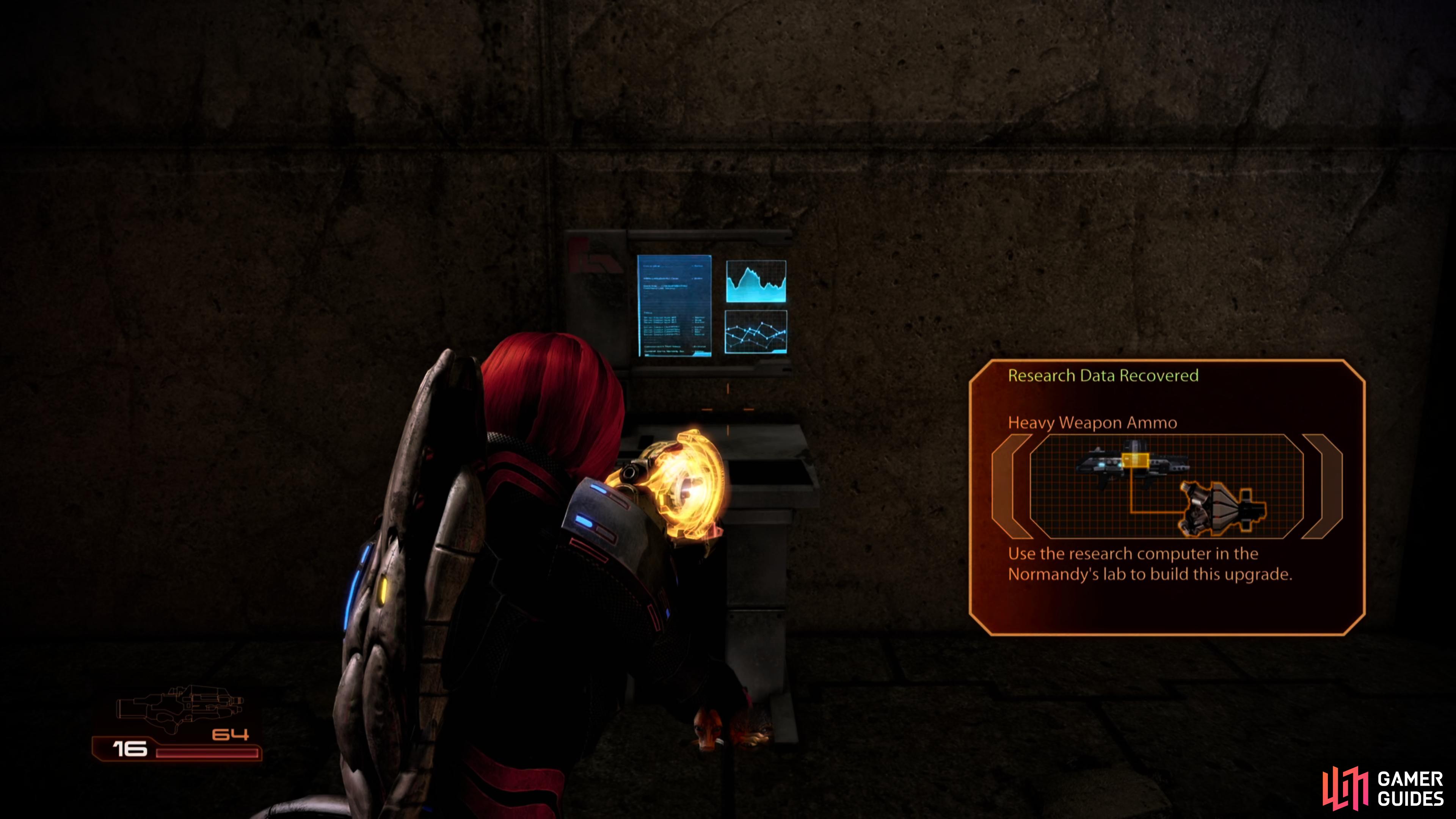then pick up a Heavy Weapon Ammo research project.