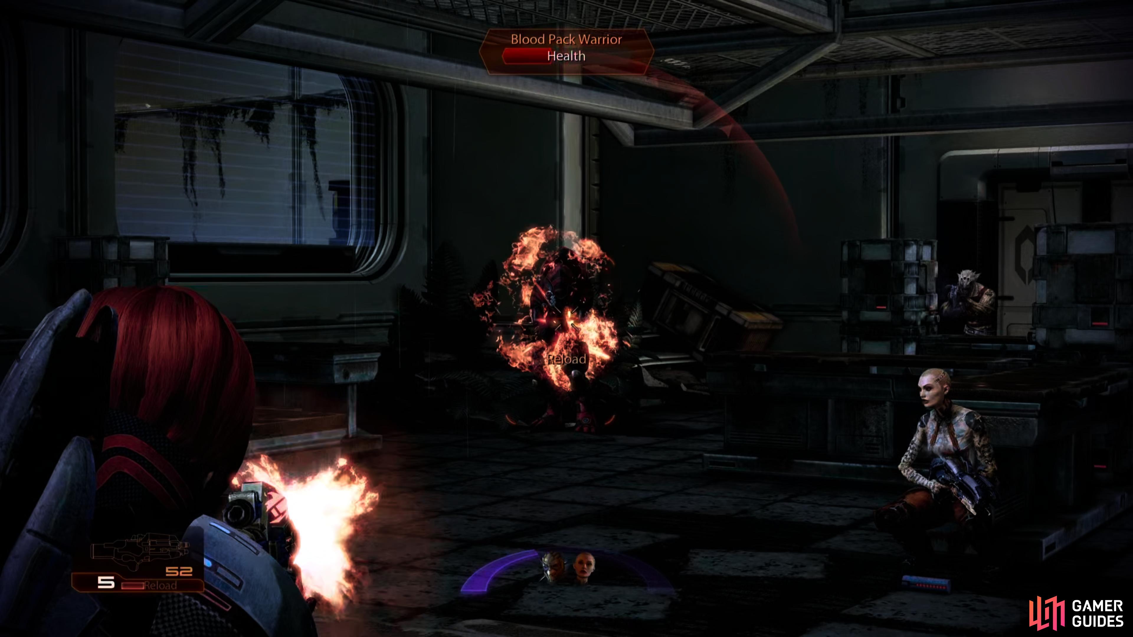 Eventually you'll run afoul of Blood Pack mercenaries, including the standard vorcha and krogan variants.