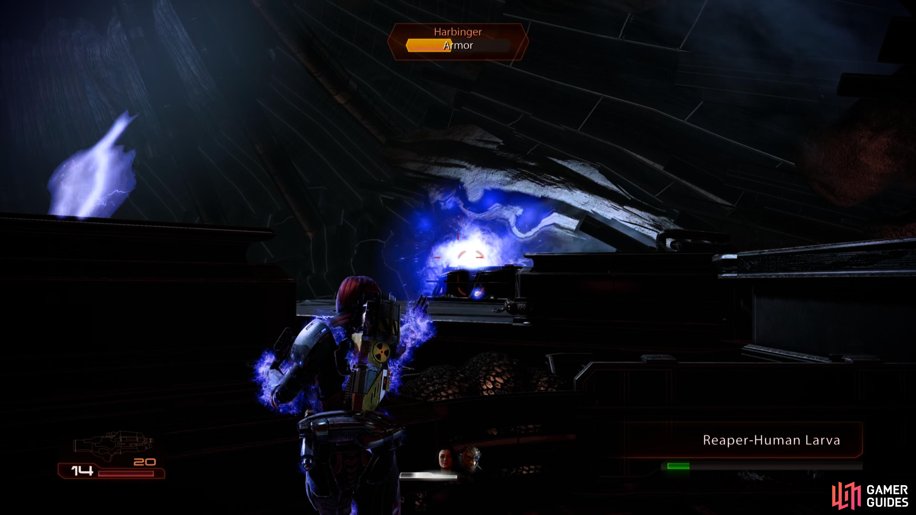 Collector reinforcements are the real threat in this fight, as they can flank you and flush you out of cover.