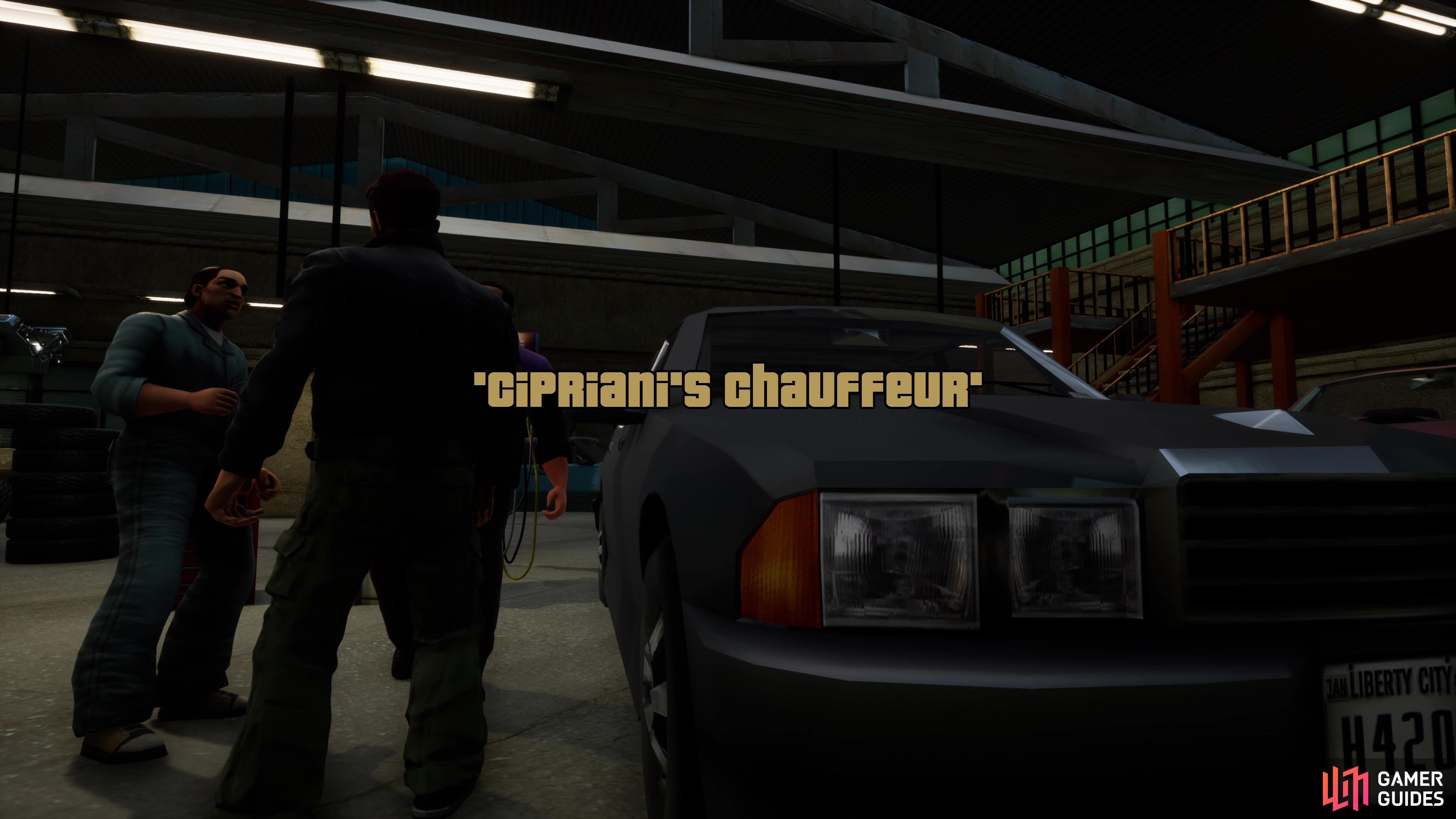 Speak with Joey at his garage to begin this mission. 
