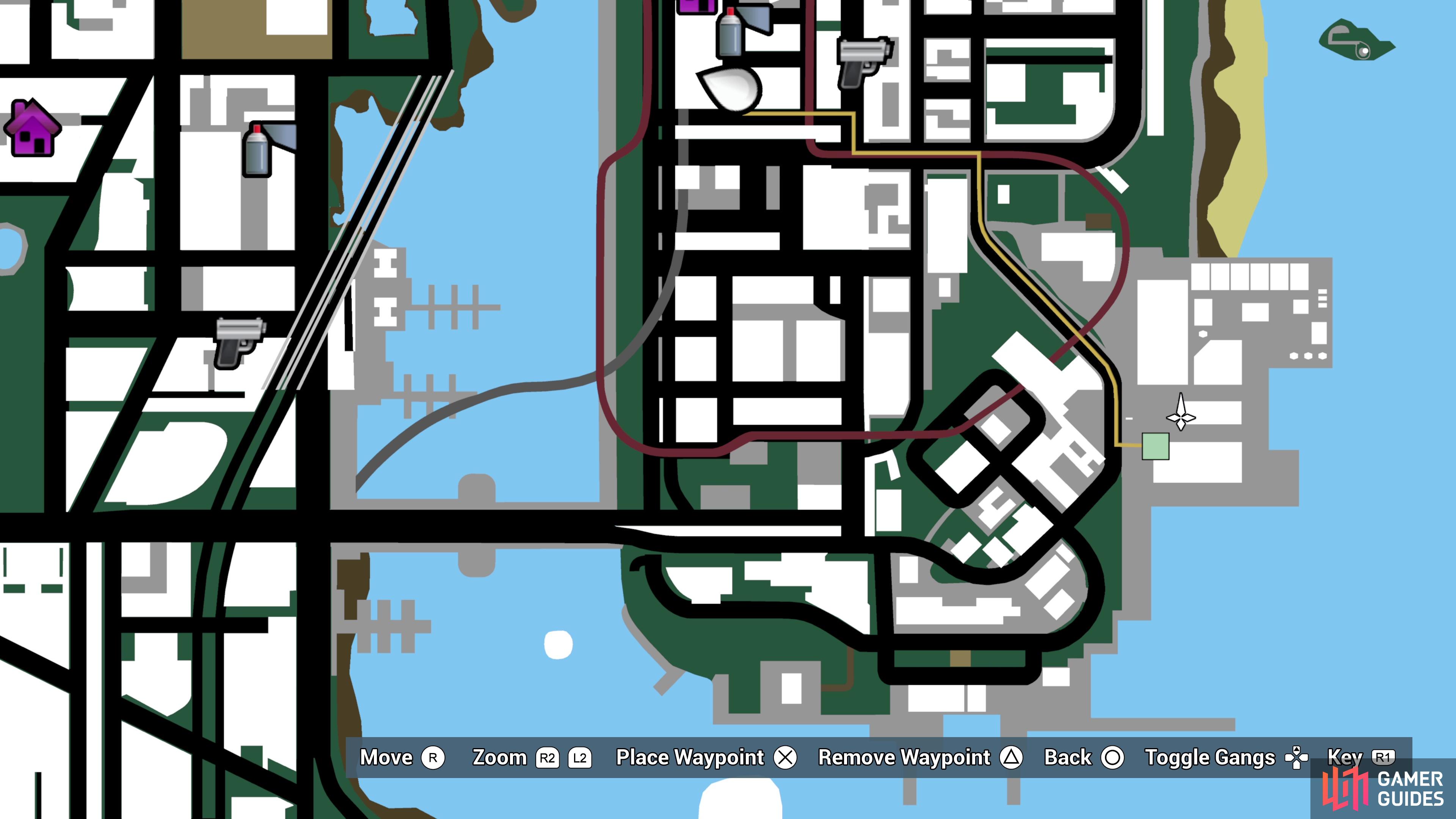 Grand Theft Auto IV Weapon Location Map - Dukes/Broker/Bohan Map for  PlayStation 3 by TheGoldenState - GameFAQs