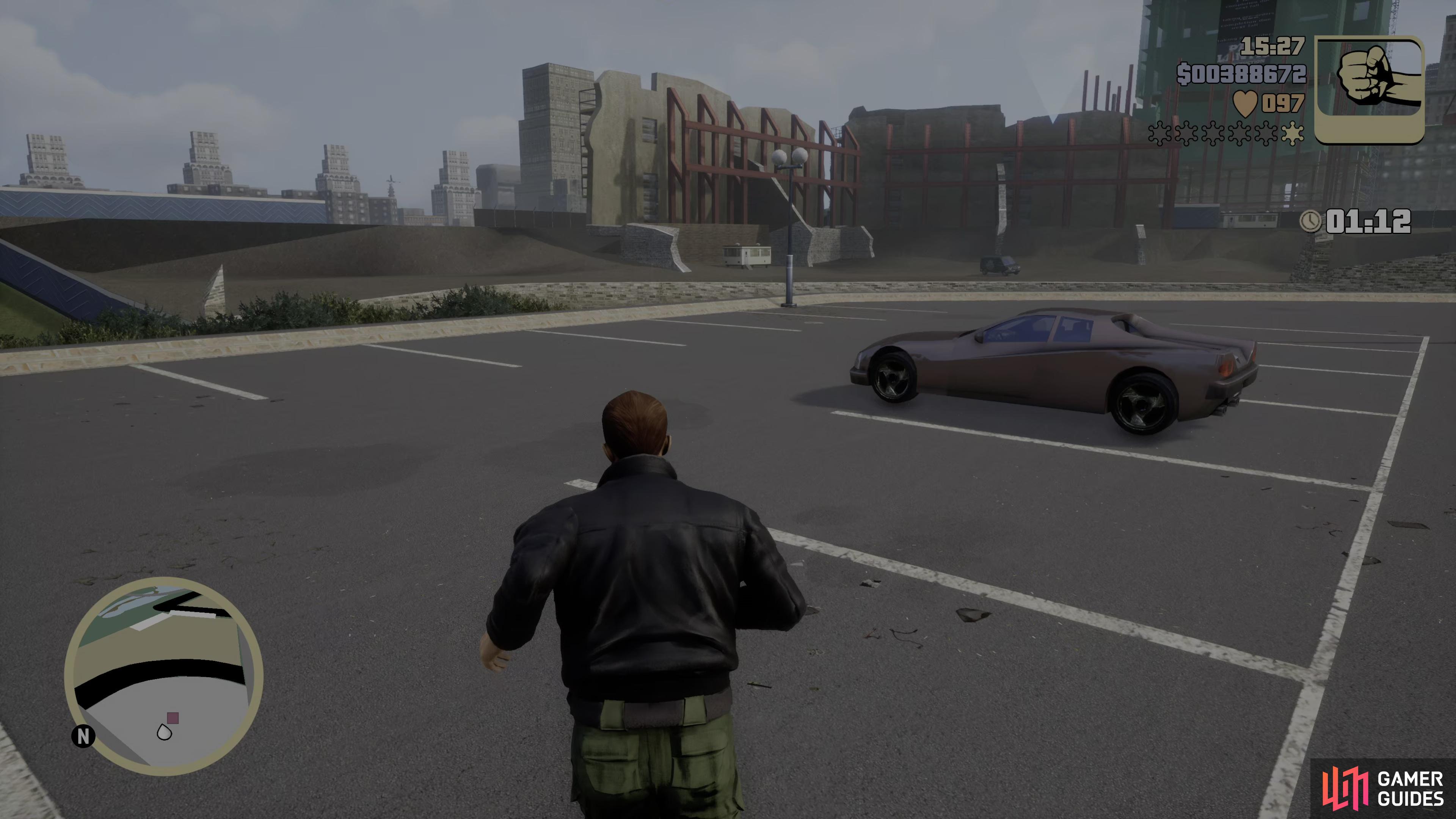 to find the Infernus parked near the hospital