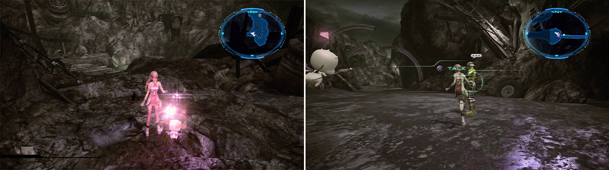 Careful, man on the ground (left). Falcon's location (right).