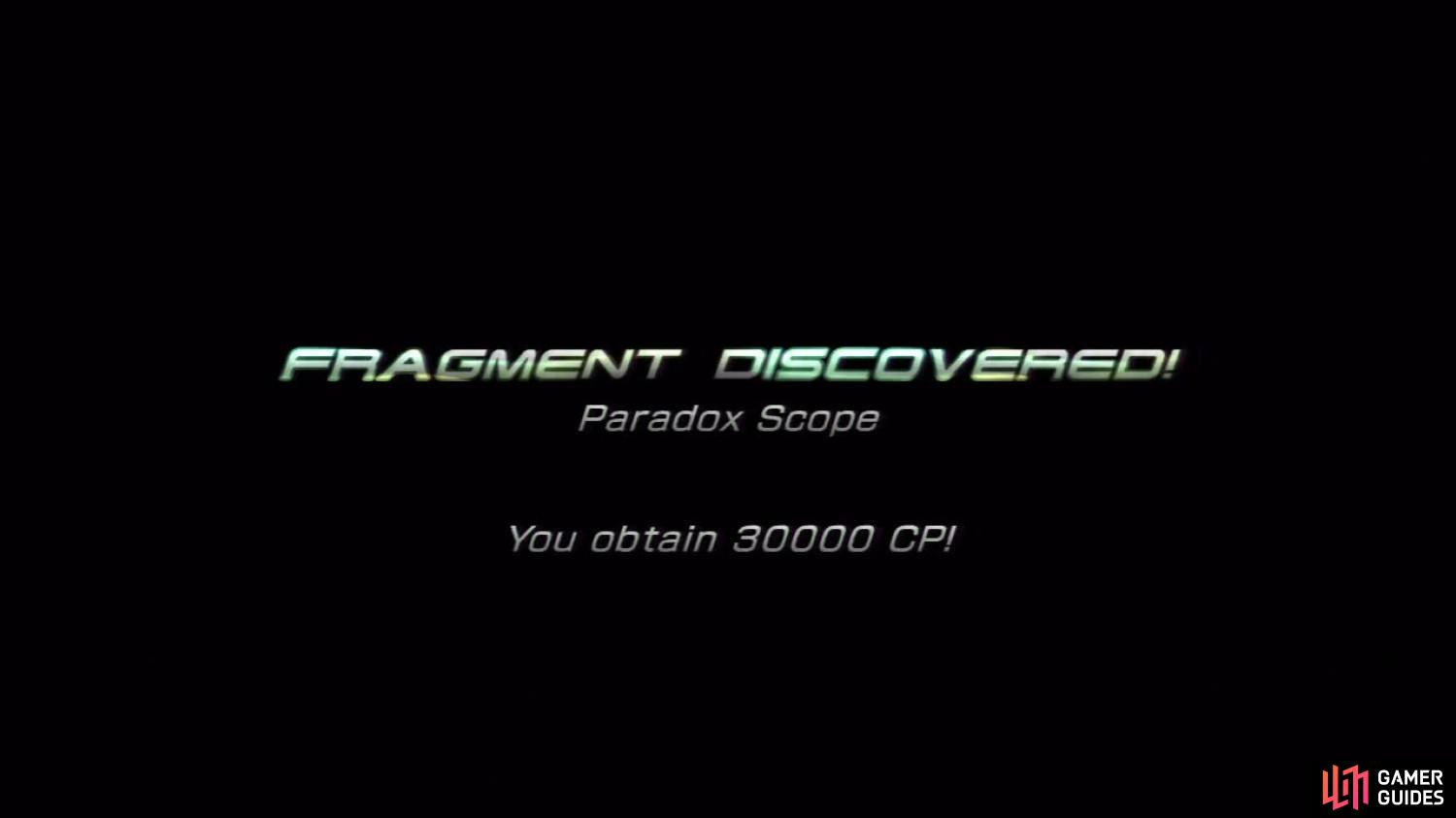 You will earn the Paradox Scope for beating the game. This allows you to view alternative endings to pivotal scenes in the game.