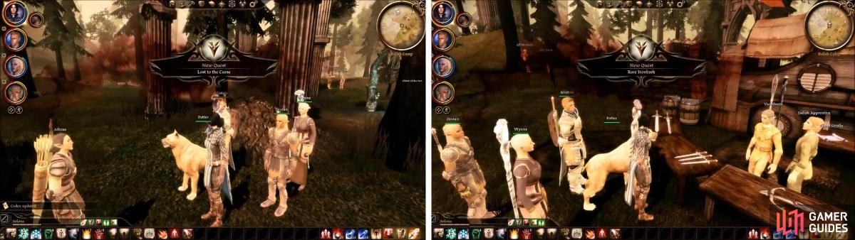 Dragon Age: Origins - Gauntlet Bridge Puzzle walkthrough (The Urn of Sacred  Ashes questline) 