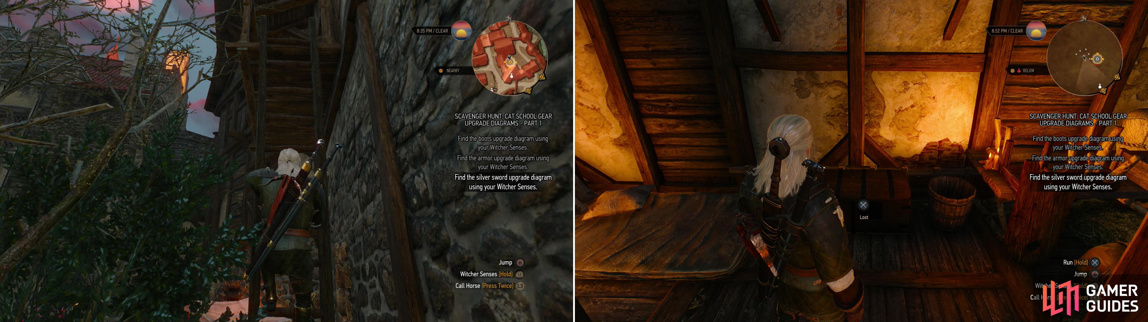 Witcher 3: Locating and Crafting the Cat School Gear