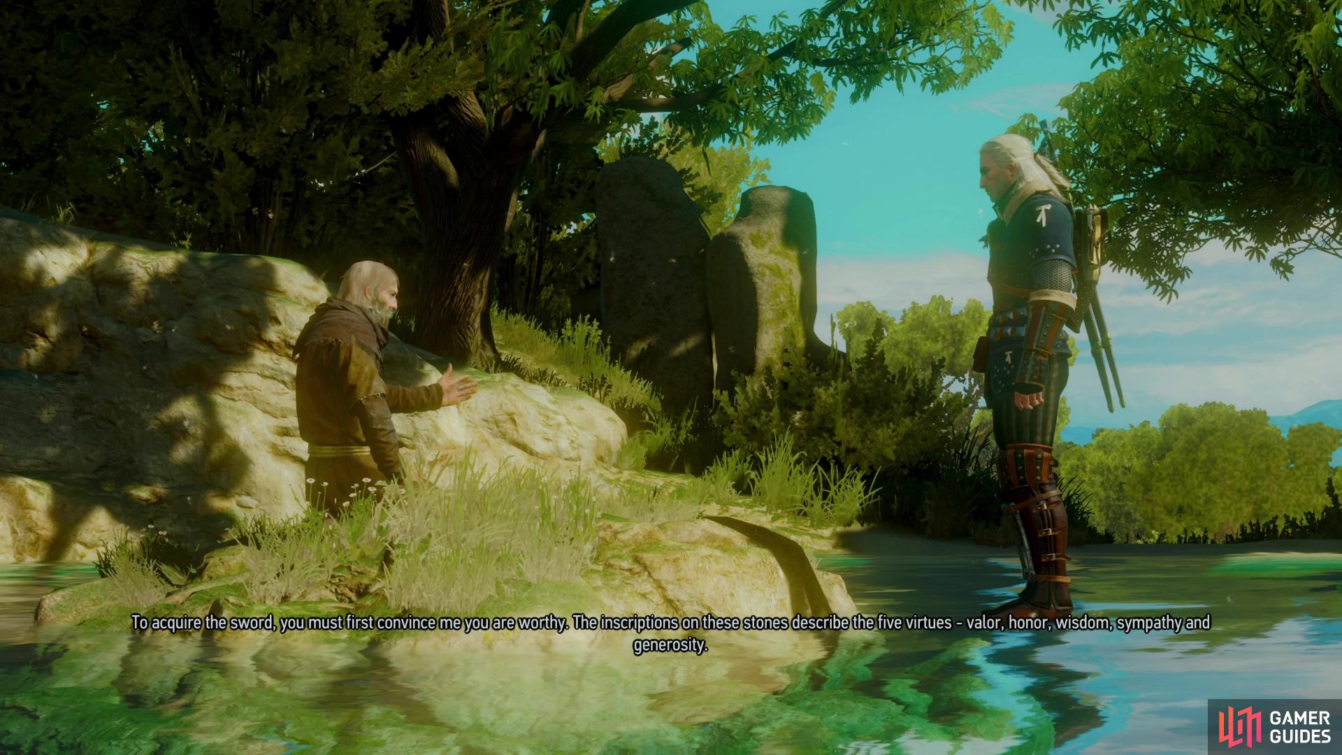 Alternatively, you can just head to Lac Celavy and talk to the Hermit to start the quest.