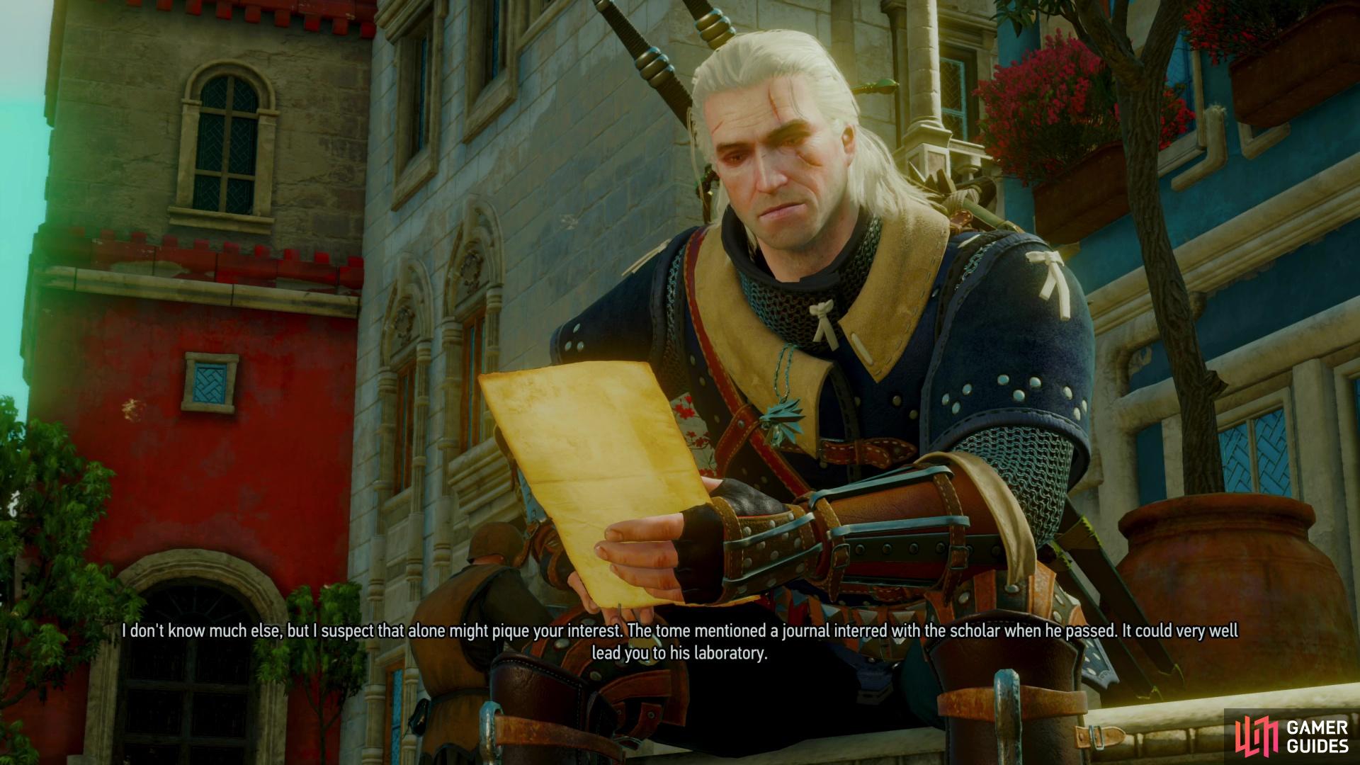 Your love interest (or the sorceress who hates you least, as the case may be) will send you a letter telling you about a lost laboratory.