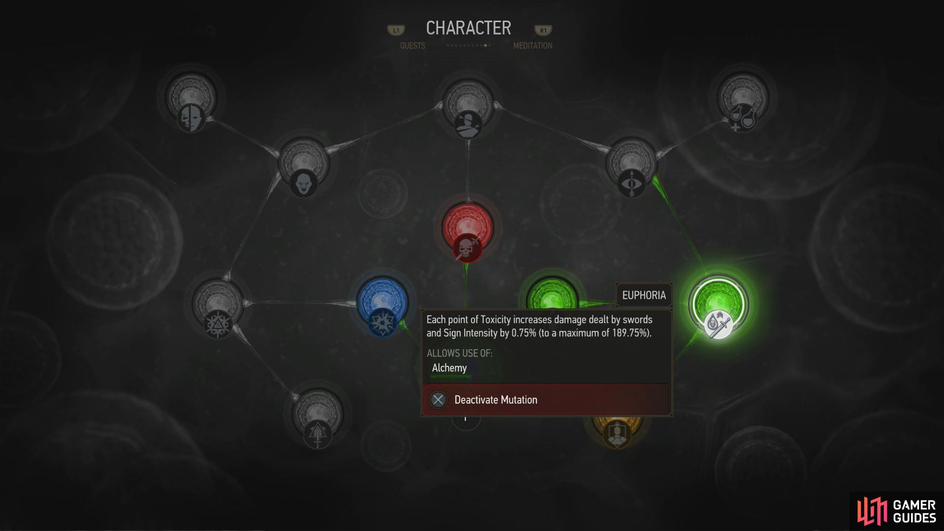 You'll unlock the Mutations Tree, where you can expend Ability Points and Greater Mutagens to unlock new abilities.