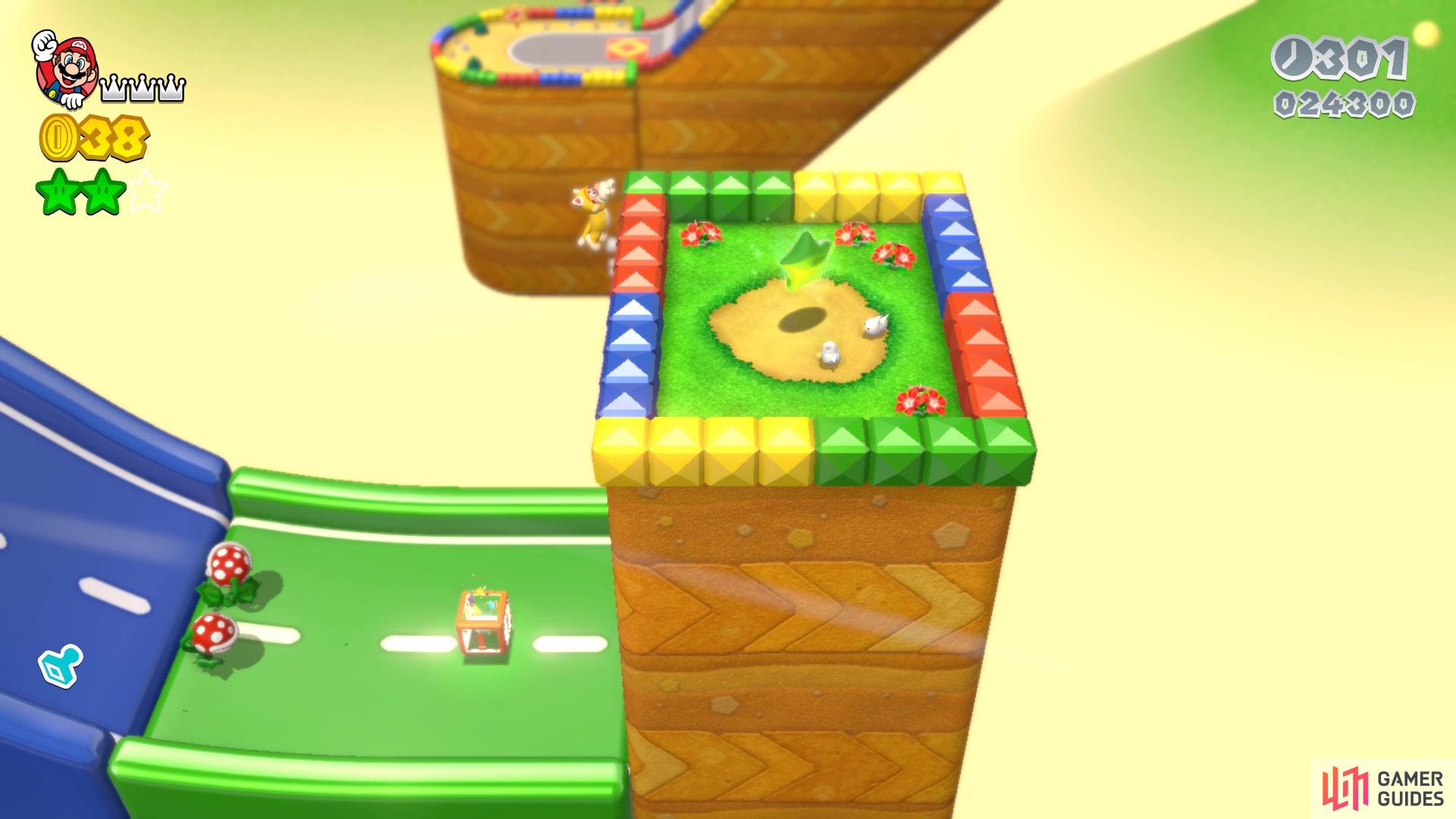 The third Green Star is at the end of this section and will need the Cat Suit to get to it