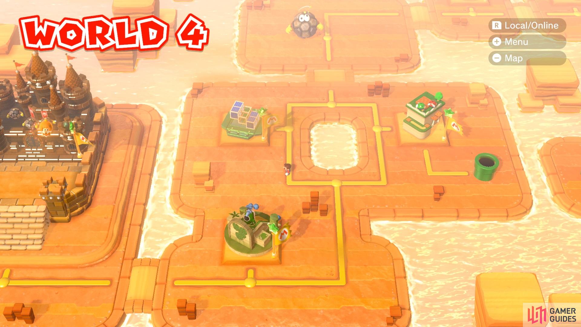 World 4-4 Big Bounce Byway - Super Mario 3D World Guide - IGN