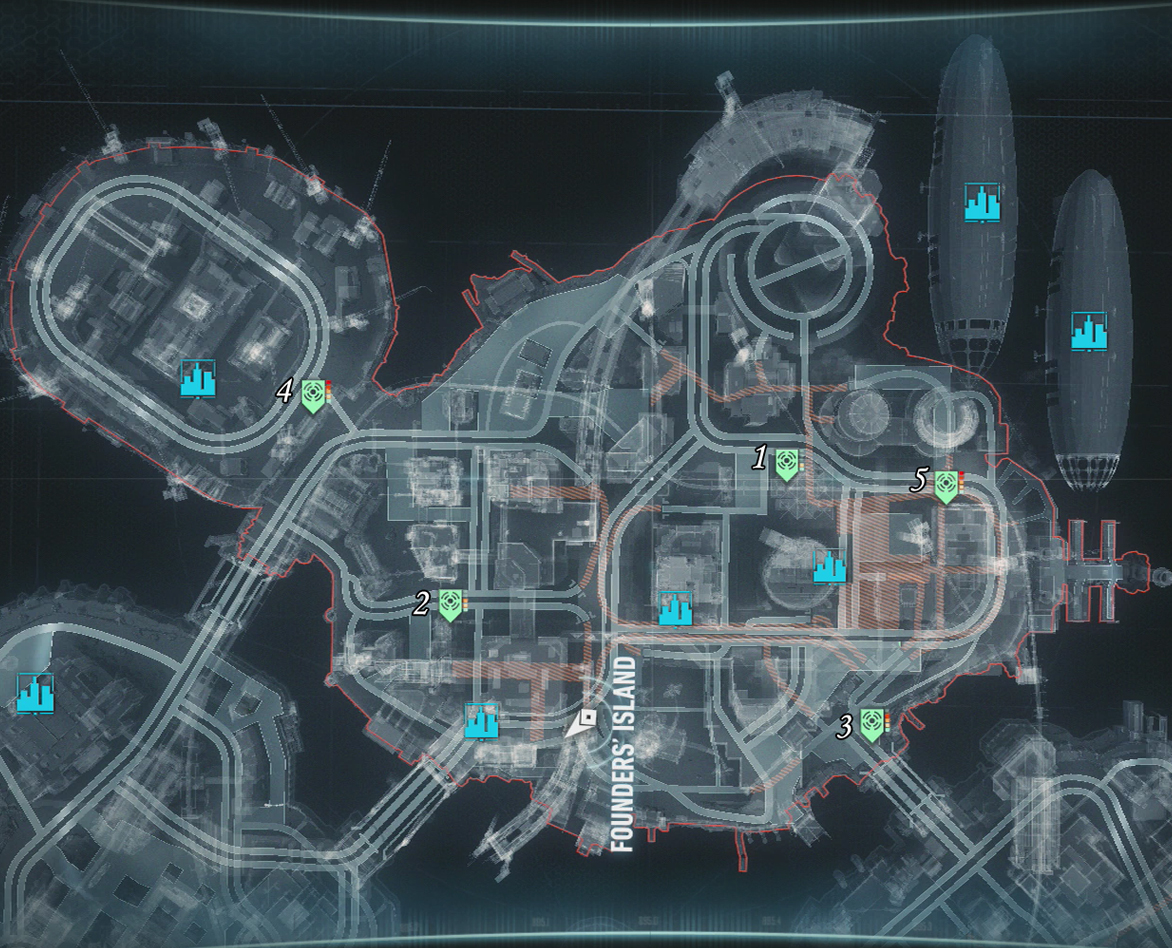 Batman arkham knight интерактивная карта