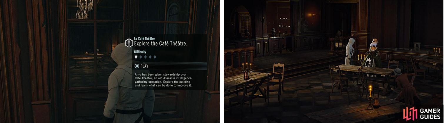 Head to the Cafe Theatre at the start of Sequence 03 to unlock Arno's HQ.
