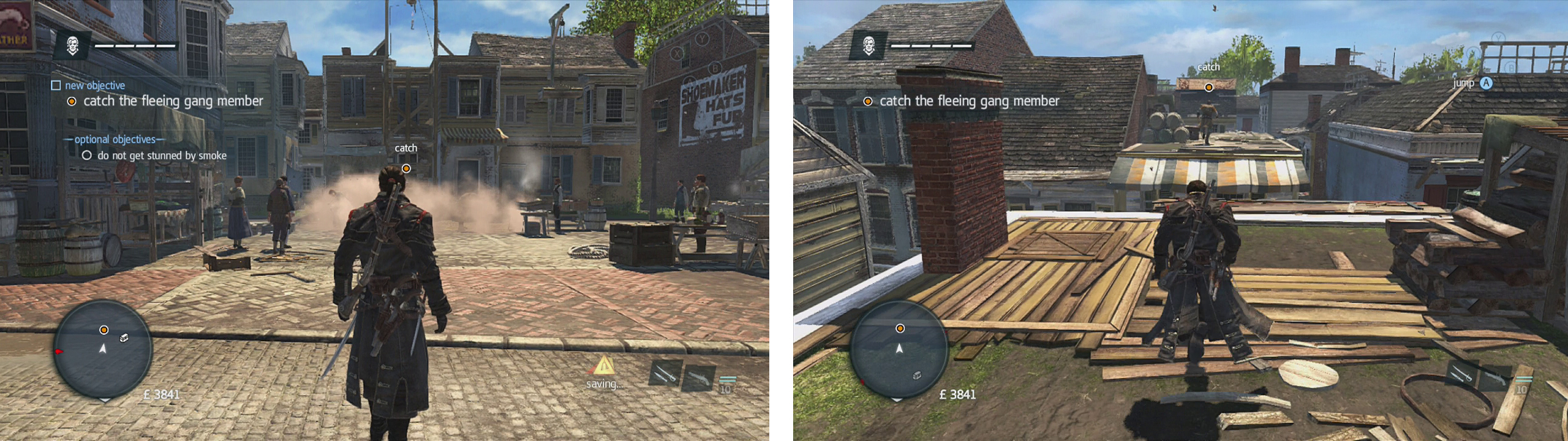 In Assassin's Creed Rogue, the memories that have are in an unstable state in the Animus (memories of Shay in the later years of his life) have random names, as such unstable