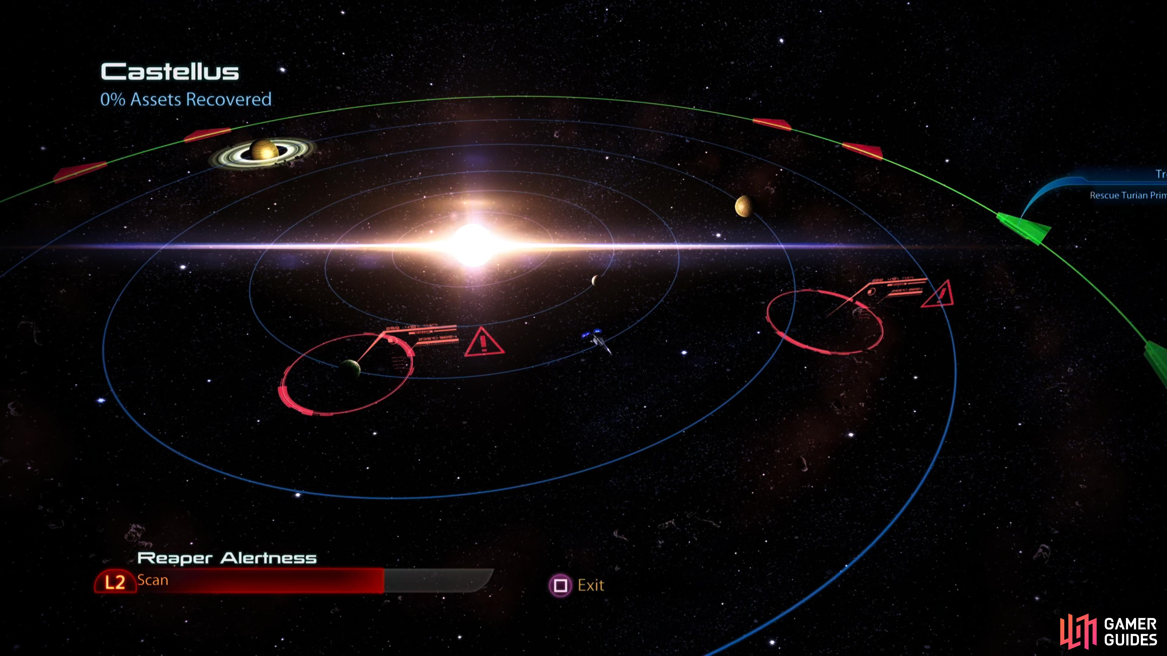 No Reapers and Unlimited Scan range on Galaxy Map at Mass Effect