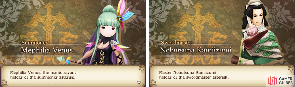 You'll have to pick between the Summoner and Swordmaster jobs this time.