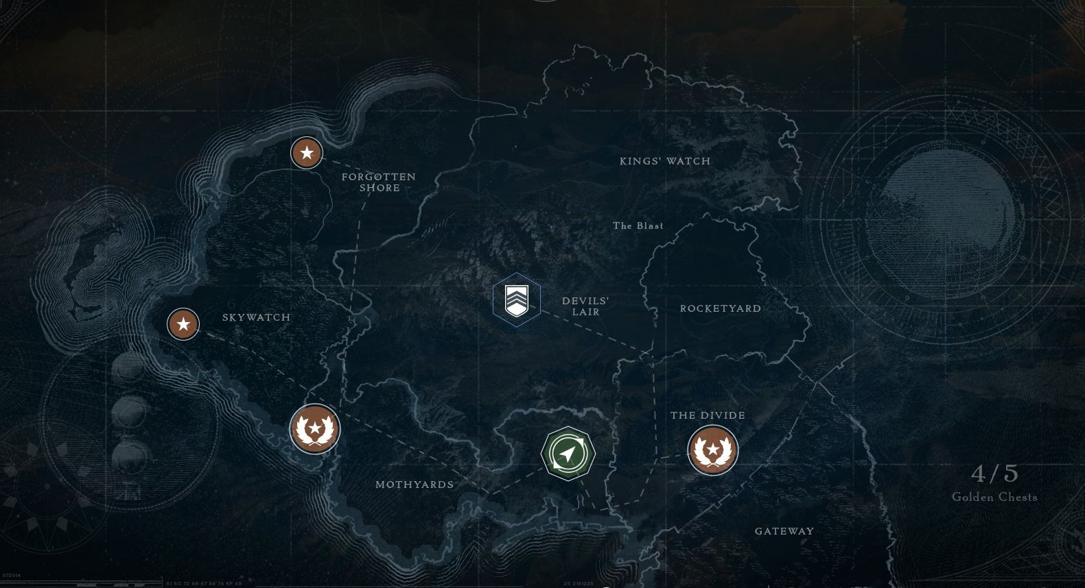 Destiny: All 5 Golden Chest Locations on Earth (in the Cosmodrome