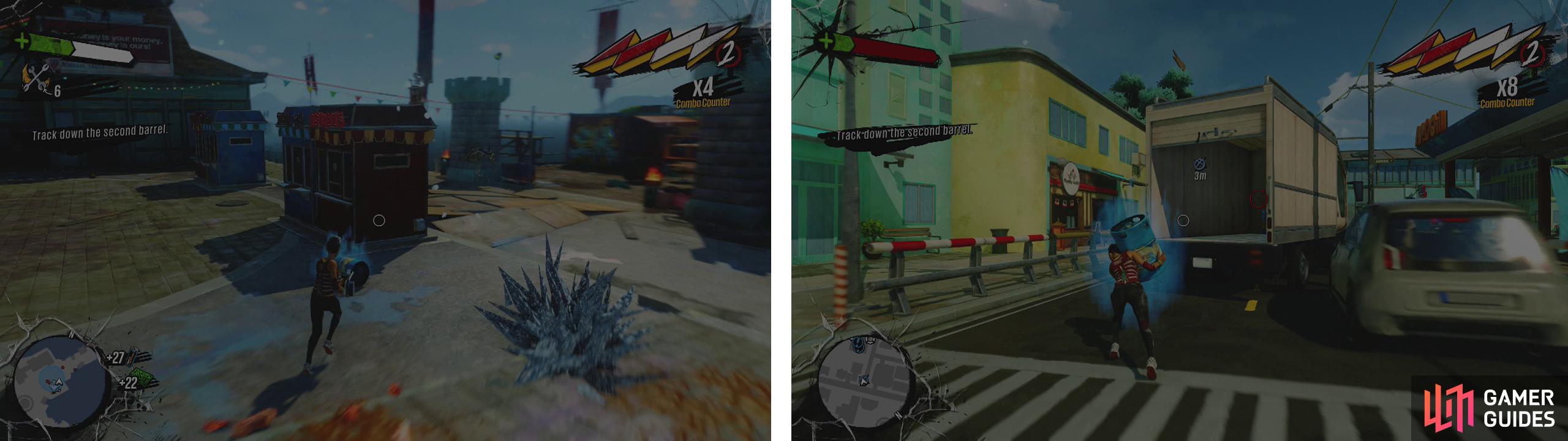 Essentially we need to find barrels of overcharge (left) and place them into the truck (right). Rinse and repeat!