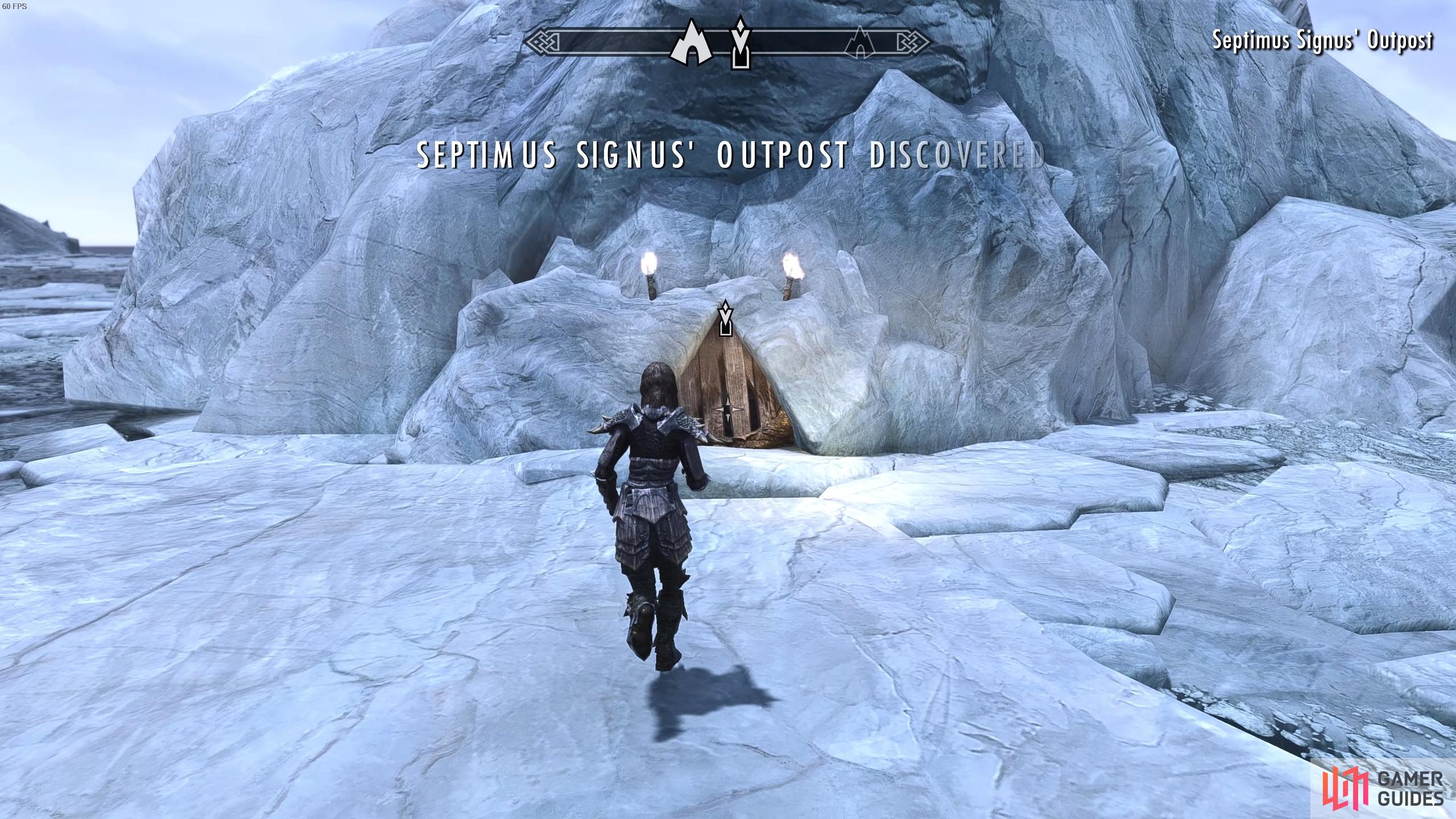 You'll need to find the outpost of Septimus Signus in the ice fields north of Winterhold.