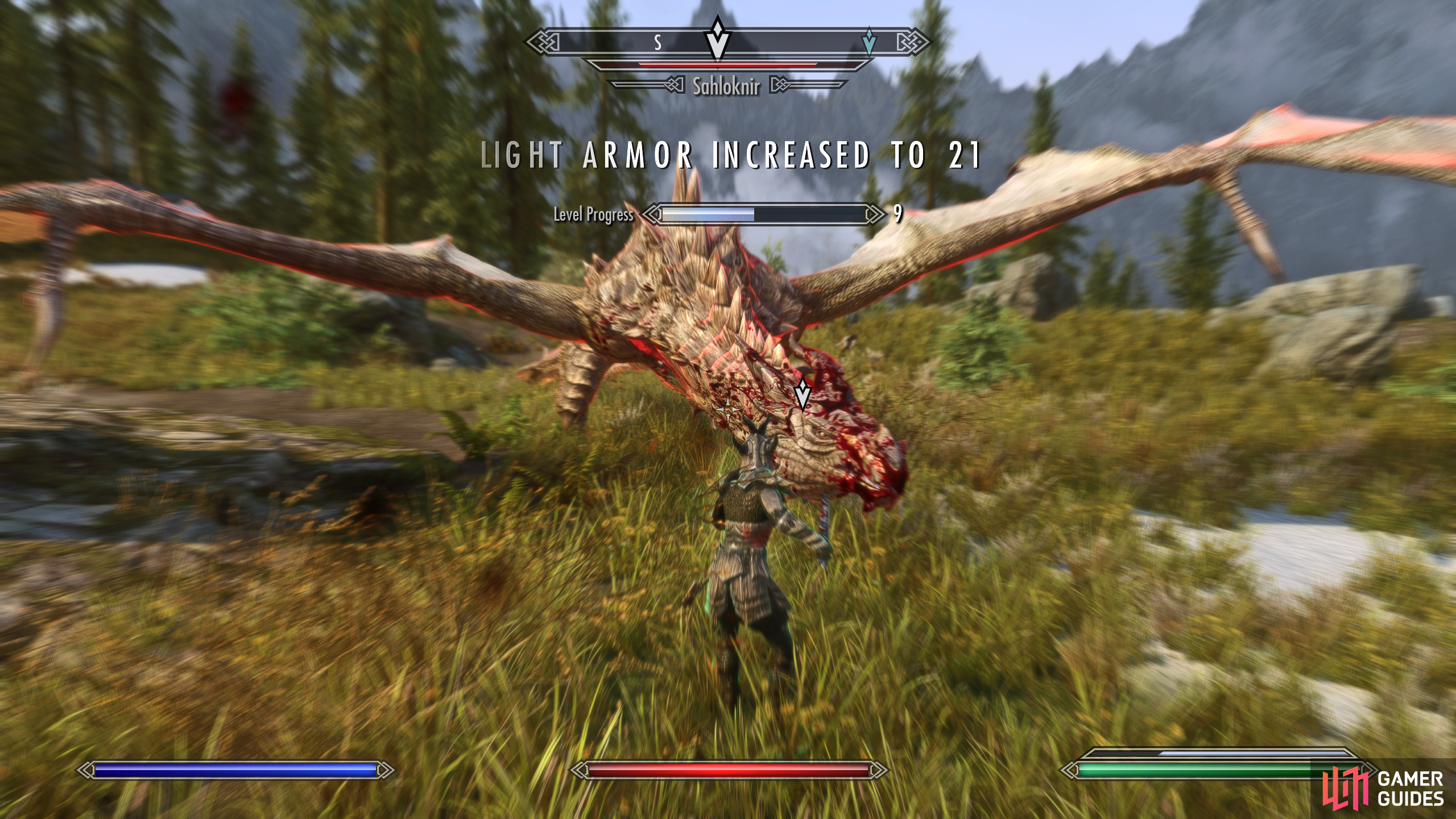 When the dragon is on the ground, hit it with melee attacks as quickly as possible.
