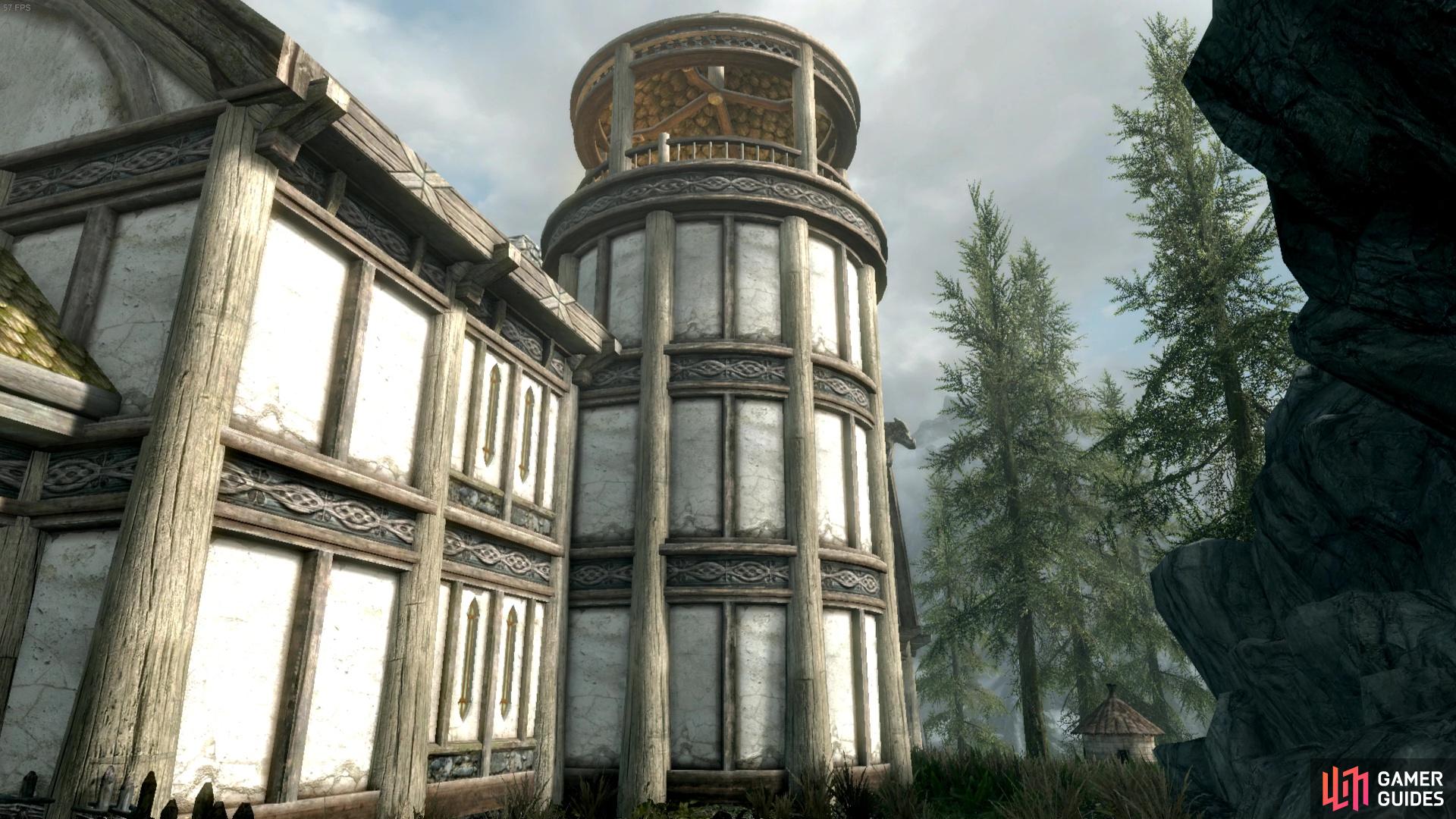 The Library is one of three tower like structures. With the Alchemy Laboratory and Enchanter's Tower also being turrets. 