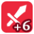 "Strength +6" icon