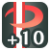"Dodge +10" icon