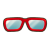 "Red-Rimmed Glasses" icon