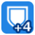 "Defense +4" icon