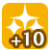 "Luck +10" icon