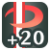 "Dodge +20" icon
