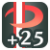 "Dodge +25" icon