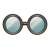 "Black Round Specs" icon