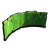 "Grass Curved Half Wall A" icon