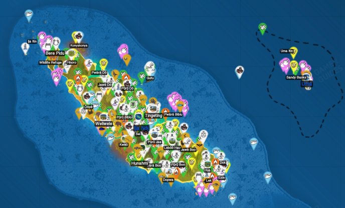 Tchia interactive map