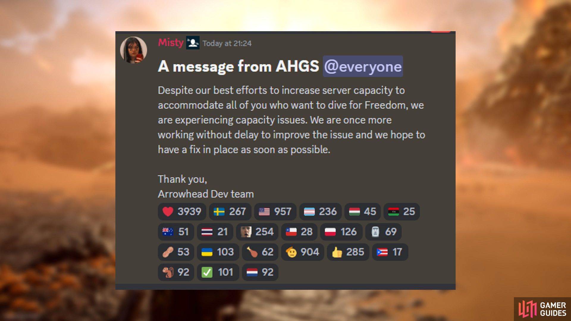Latest Helldivers 2 Server Capacity Updates Basics Getting Started Helldivers 2 Gamer