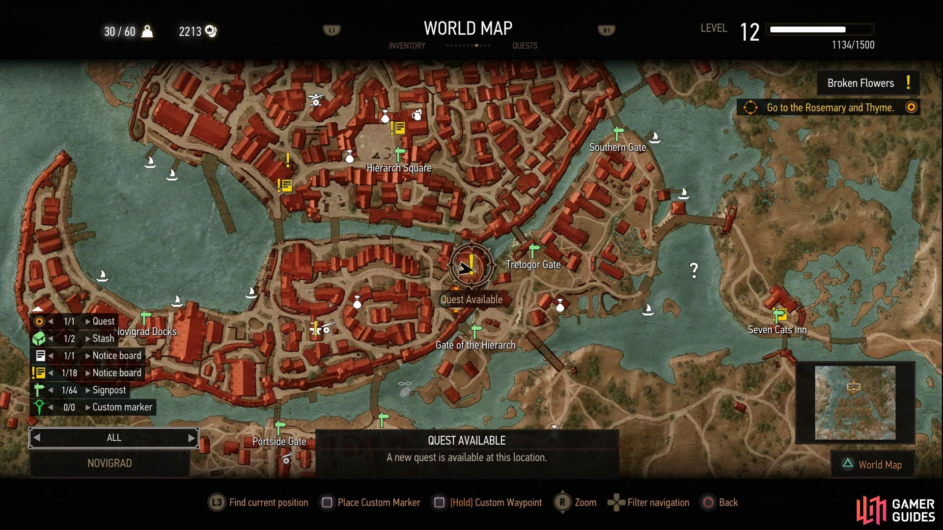 Novigard Map Suspicious Shakedown - Novigrad - Secondary Quests | The Witcher 3 ...