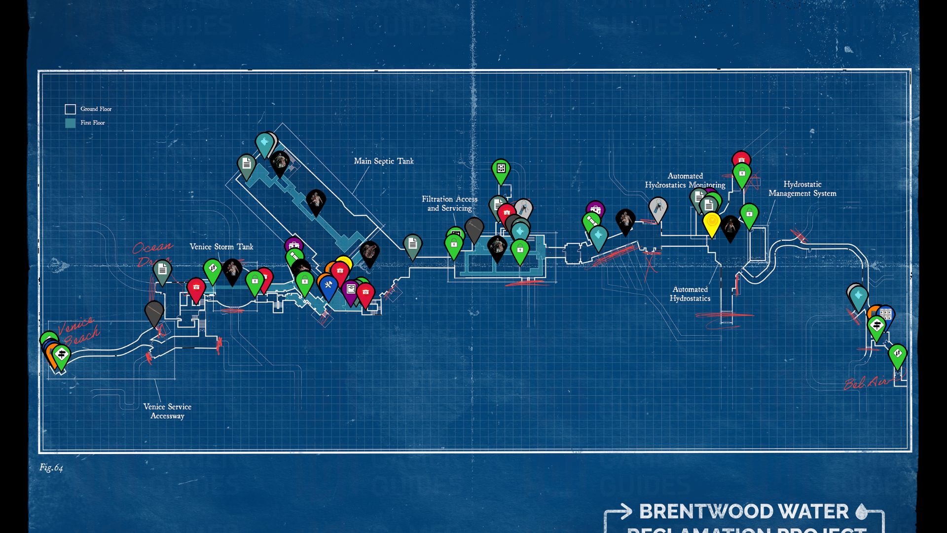 Brentwood Sewers Map Interactive Map - Dead Island 2 | Gamer Guides®
