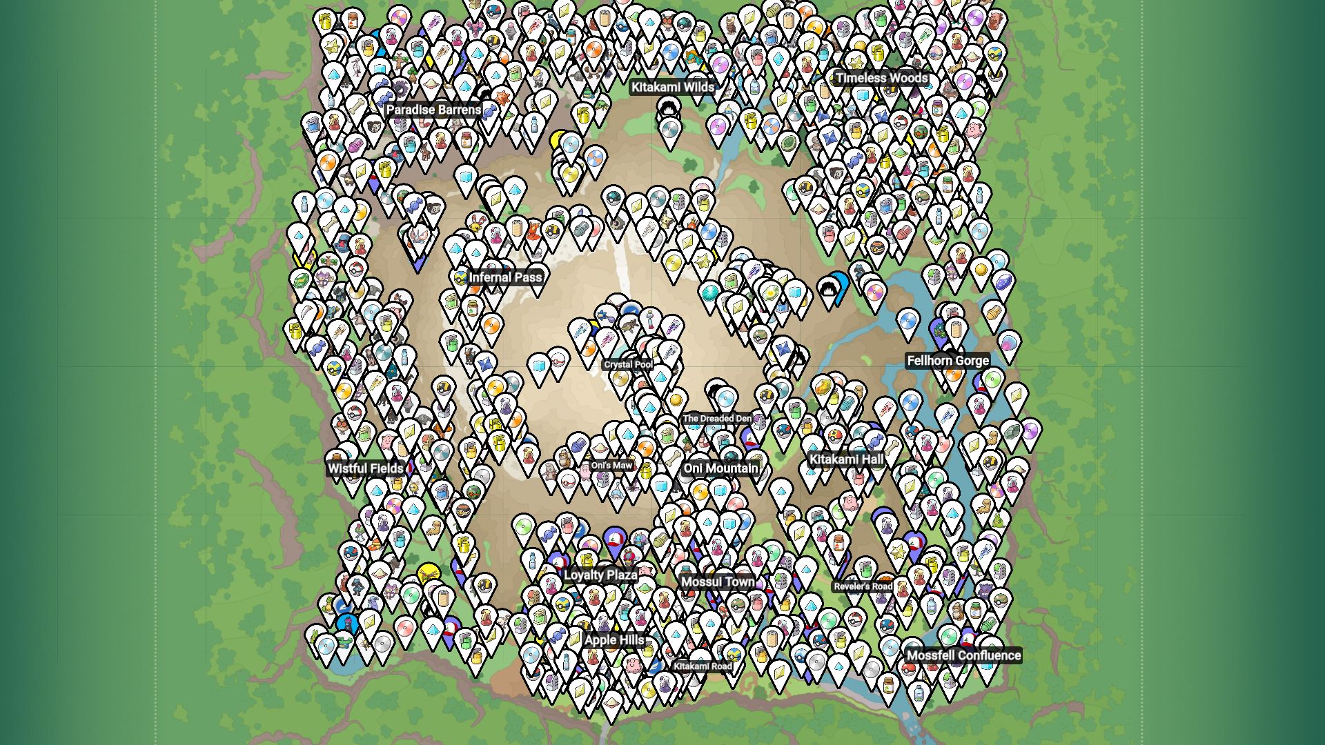 The Teal Mask Map Interactive Map - Pokémon Scarlet & Violet | Gamer ...