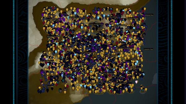 The Legend of Zelda: Tears of the Kingdom Hyrule Surface interactive map